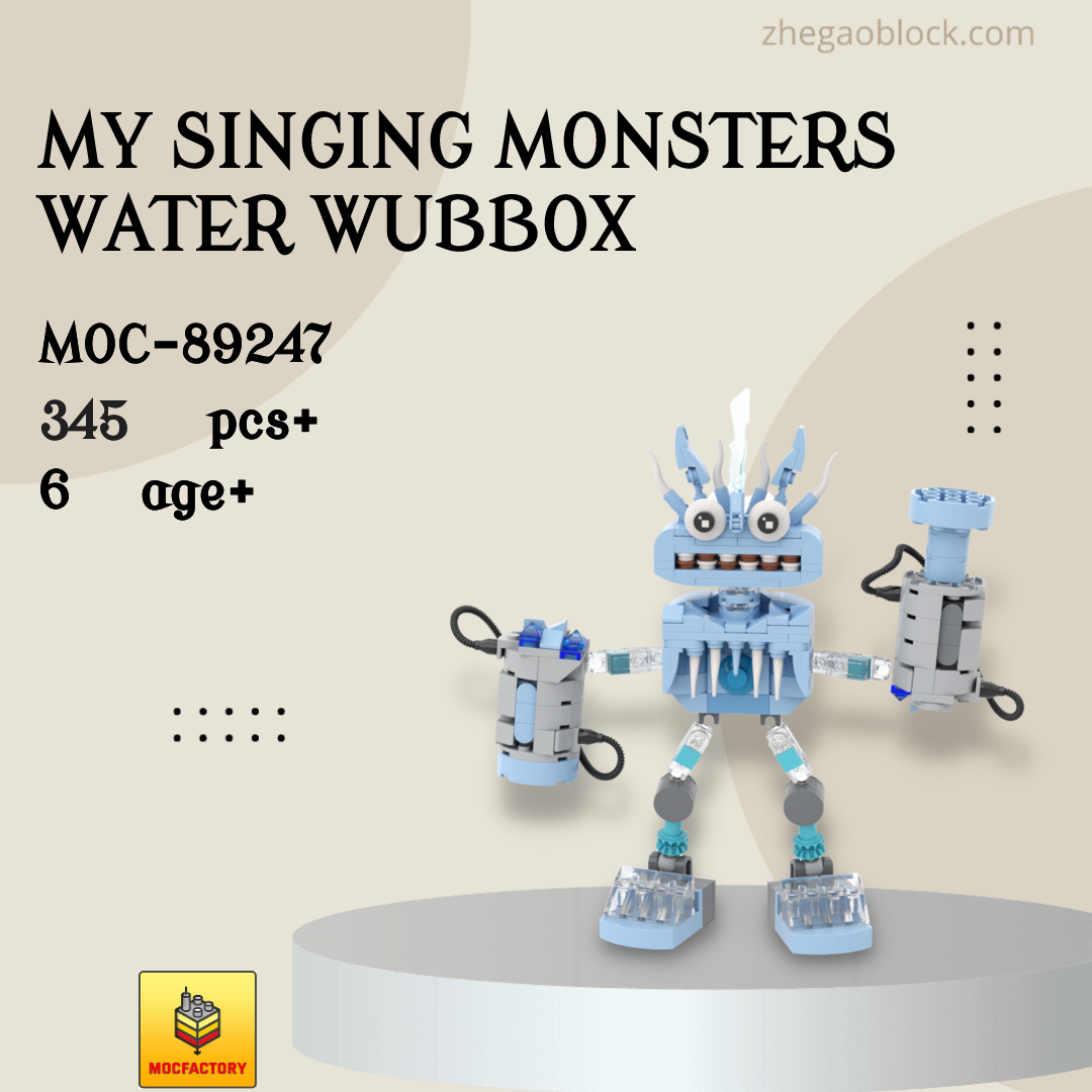MOC Factory Block 89247 My Singing Monsters Water Wubbox Movies
